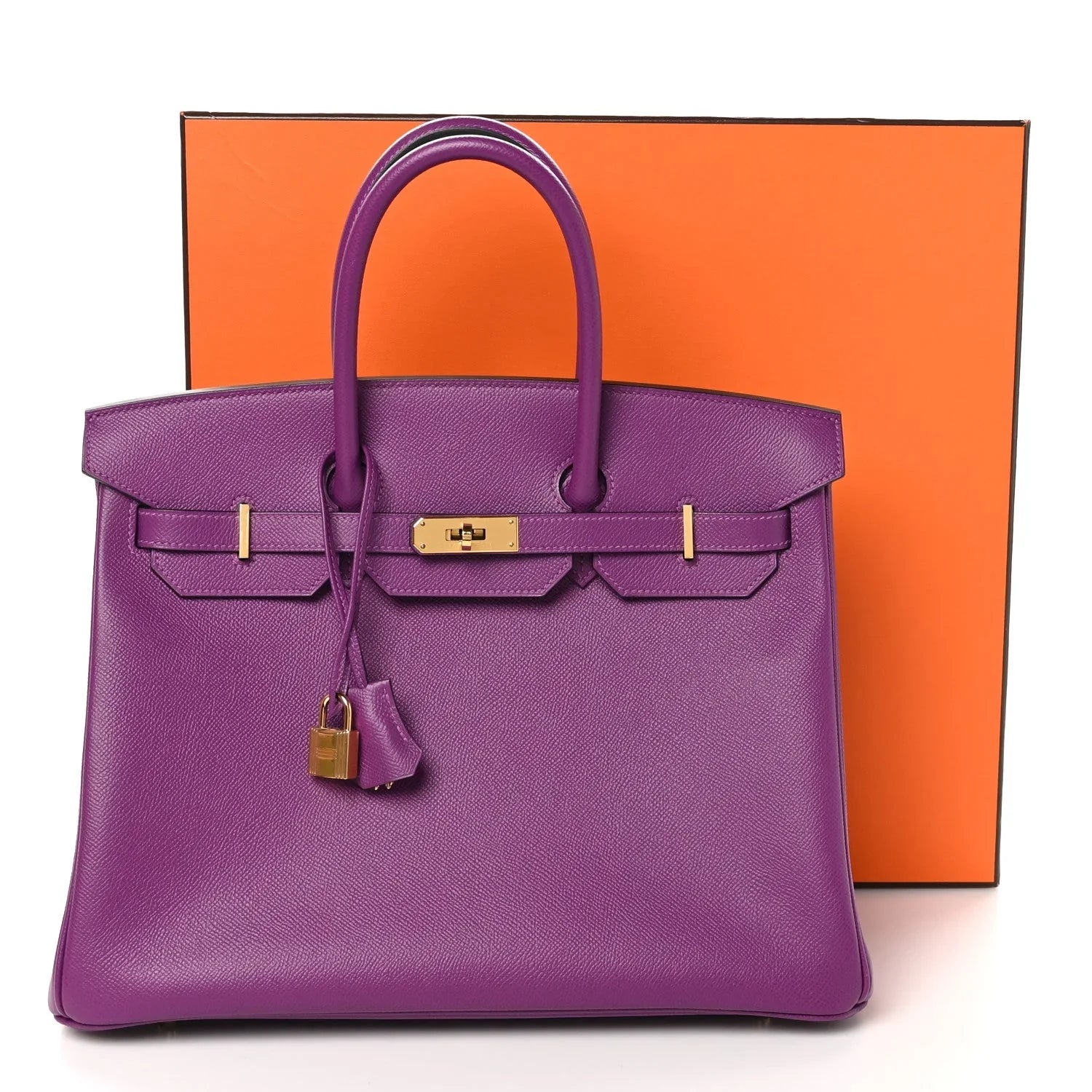 Birkin bag made of extremely Epsom Birkin 35 Anemone