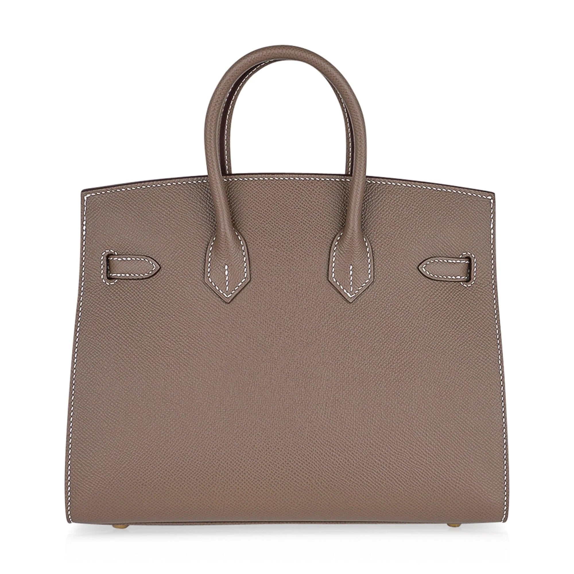 Birkin Sellier 25 Etoupe Gold Hardware Epsom Leather New w/Box
