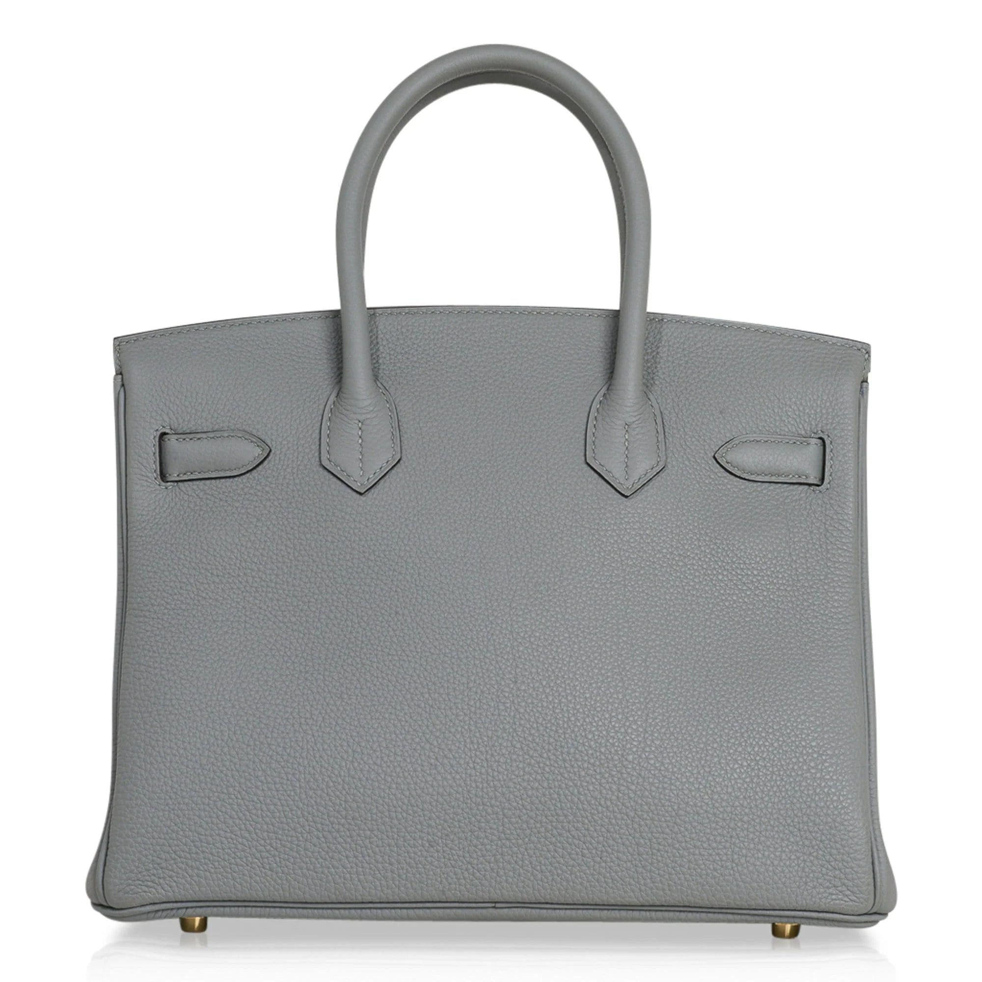 Birkin 30 Bag Gris Mouette Gold Hardware Togo Leather