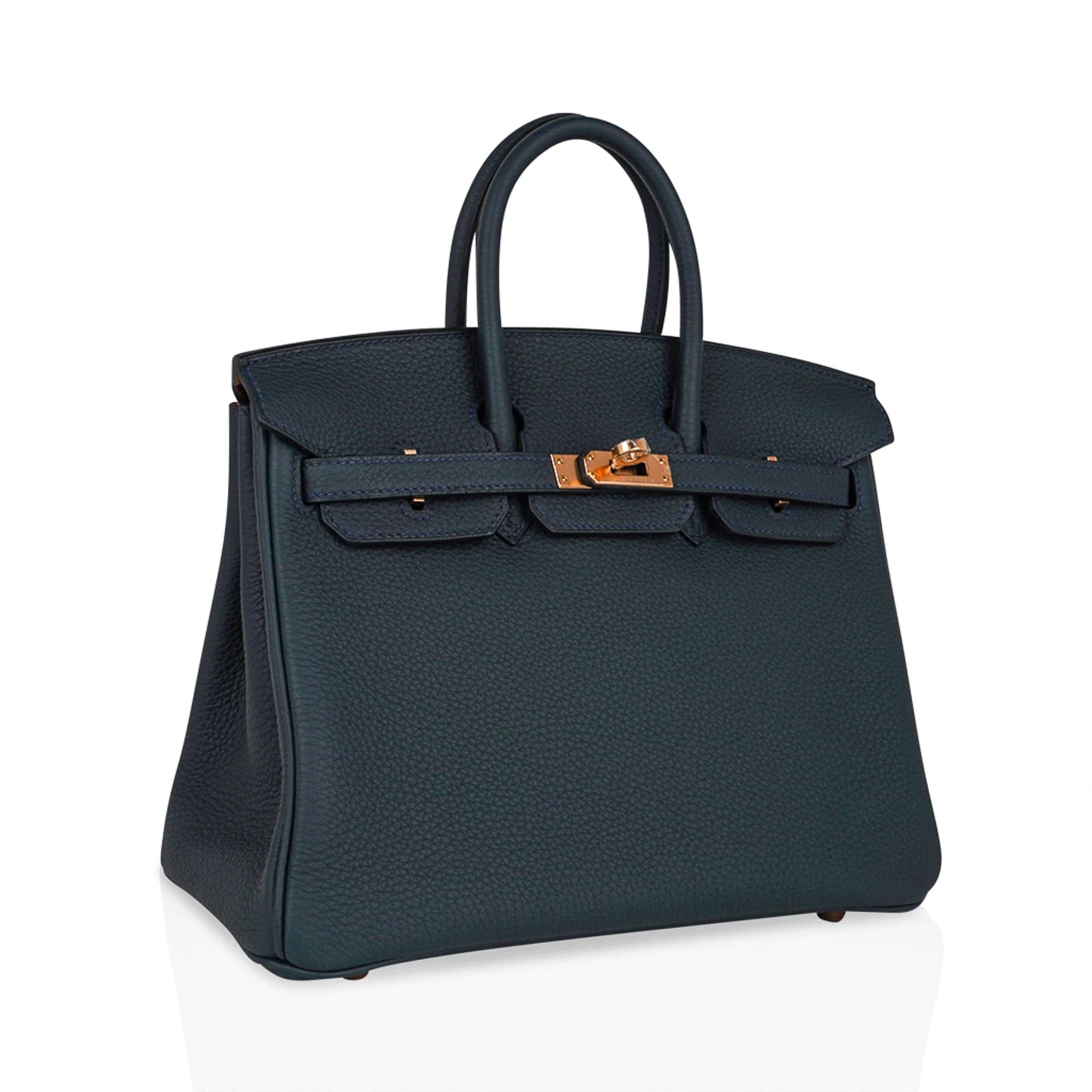 Special Order HSS Birkin 25 Bag Vert Cypress Togo Leather with Rose Gold Hardware