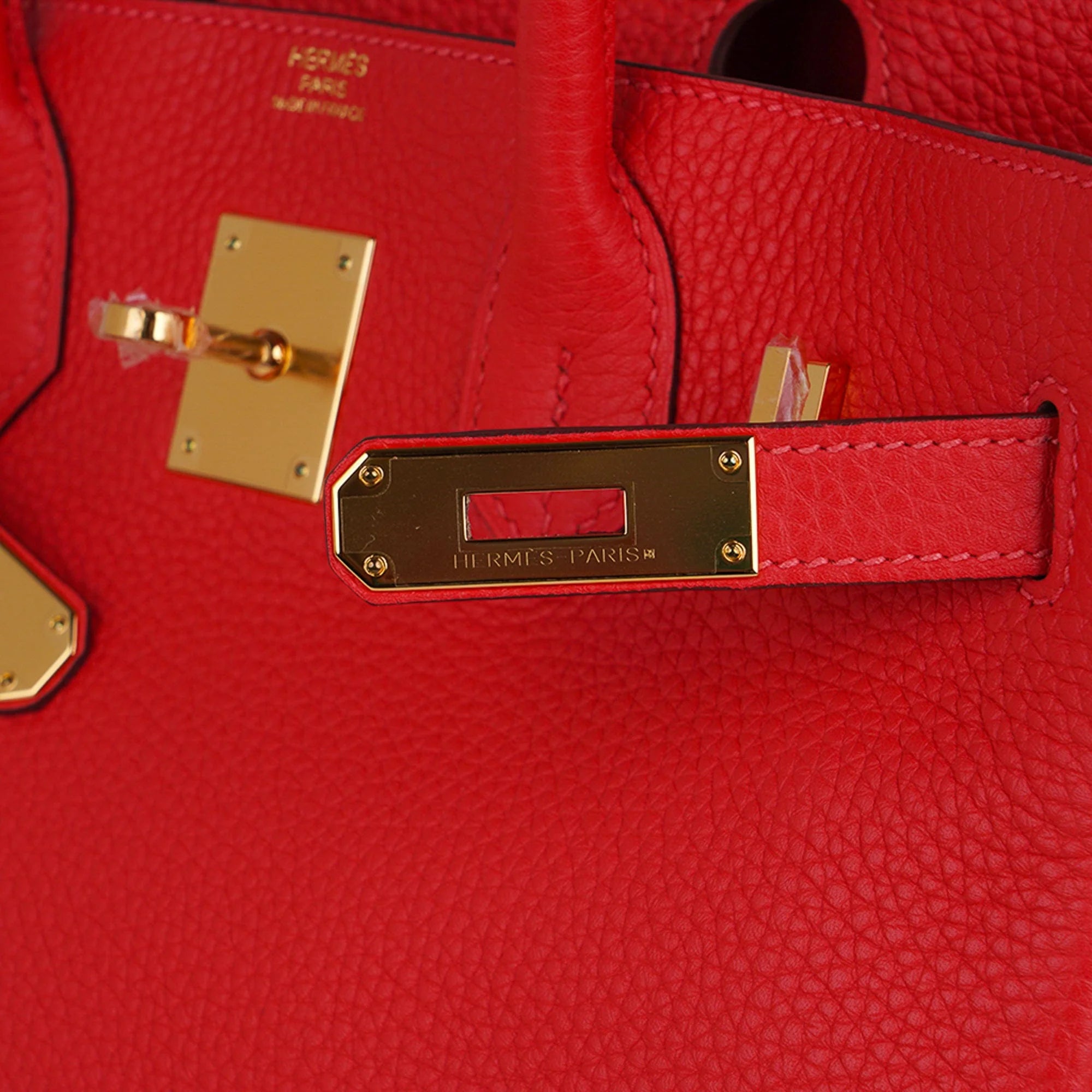 Birkin 30 Capucine Bag Togo Leather Gold Hardware
