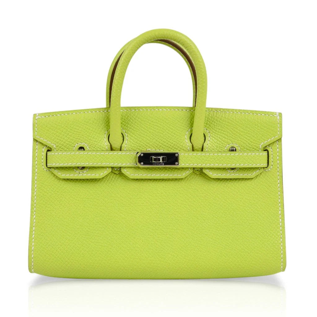Birkin Tiny Bag Miniature Micro Kiwi Epsom Limited Edition