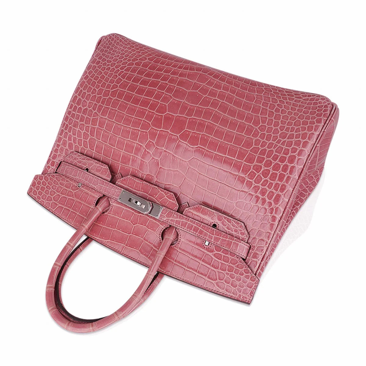 Birkin 35 Rose Indien Porosus Crocodile Bag – Rare Retired Color